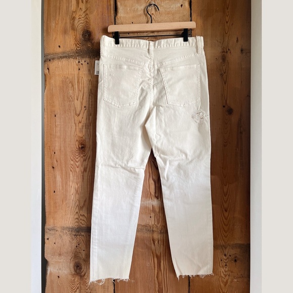 Sz 30 NWT Free People Lacey Stilt Distressed Jeans In Worn White - Picture 2 of 4